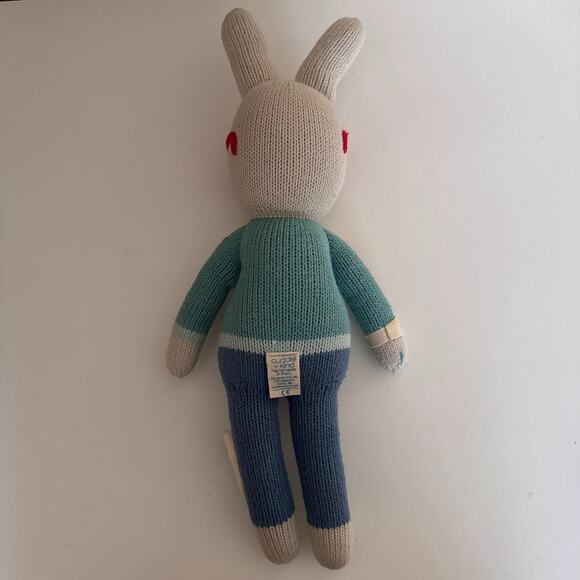 Cuddle + Kind Benedict the Bunny with Glasses Plush Stuffed Animal Rabbit - Picture 5 of 6